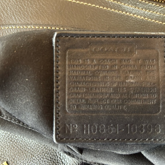 Coach Bleecker Slim Duffle Black Pebbled Leather Crossbody Shoulder Bag - Picture 2 of 2